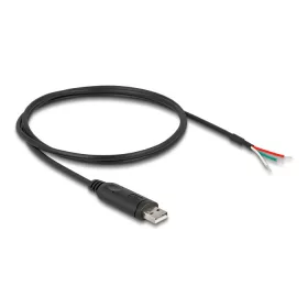   Delock Adapter kábel A-típusú USB 2.0 - soros RS-485 3 nyílt vezetékvéggel 1 m (DL-63508)