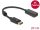 Delock Adapter DisplayPort 1.2-dugós csatlakozó -HDMI-csatlakozóhüvely 4K passzív fekete