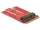 Delock Mini PCIe adapter > M.2 aljzat E nyílással (DL-63909)