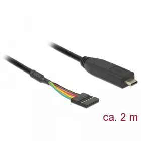   Delock USB Type-C  2.0 apa - LVTTL 6 tus anya átalakító 2,0 m (DL-63913)