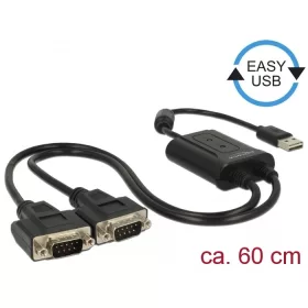 Delock USB 2.0 - 2 x soros RS-232 adapter (DL-63950)