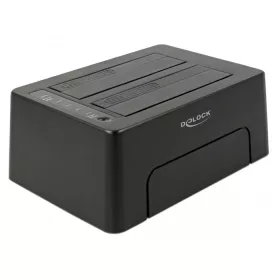   Delock USB Type-C  3.1 Dokkoló Állomás 2 x SATA HDD / SSD számára klónfunkcióval (DL-63957)