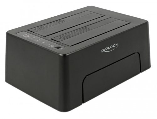 Delock USB Type-C  3.1 Dokkoló Állomás 2 x SATA HDD / SSD számára klónfunkcióval