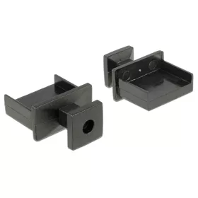   Delock Porvédo USB-A típusú kimenethez fogantyúval 10 db fekete (DL-64009)