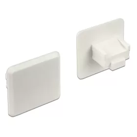   Delock Porvédo RJ45 kimenethez fogantyú nélkül 10 darab fehér (DL-64019)