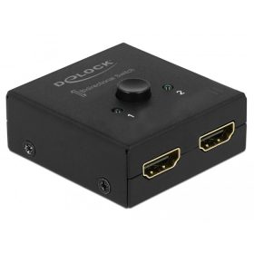   Delock HDMI 2 - 1 kapcsoló kétirányú 4K 60 Hz kompakt (DL-64072)