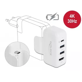   Delock Átalakító Apple PD-s és HDMI 4K-s tápcsatlakozóhoz (DL-64080)