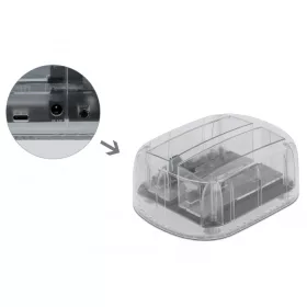   Delock USB Type-C  Dokkoló Állomás 2 x SATA HDD / SSD számára, átlátszó (DL-64090)