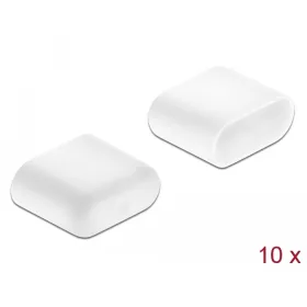   Delock Porvédő az USB Type-C  dugó, 10 darab, fehér (DL-64096)
