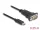 Delock Adapter USB Type-C - 1 x soros RS-232 D-Sub 9 tűs apa csavarokkal 0,25 m (DL-64125)
