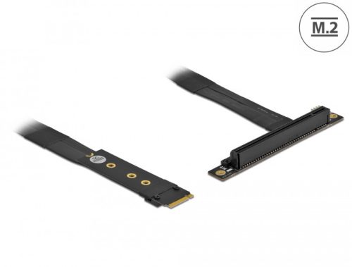Delock M.2 kulcs M - PCIe x16 NVMe adapter hajlított 20 cm hosszú kábellel