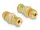 Delock Audio csatlakozókat összekötő adapter installációhoz, piros gyűrűvel (DL-64145)