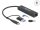 Delock 3 Port USB 3.2 Gen 1 Hub + Gigabit LAN USB Type-C  vagy A-típusú USB konnektorral