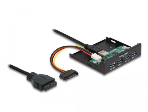 Delock Belső 3.5  USB 3.2 Gen 1 elosztó 4 porttal