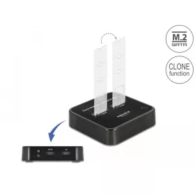   Delock M.2 dokkolóállomás 2 x M.2 SATA SSD-hez klónozás funkcióval (DL-64178)
