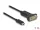 Delock Adapter USB Type-C - 1 x soros RS-232 D-Sub 9 tűs apa anyacsavarokkal 1 m (DL-64195)