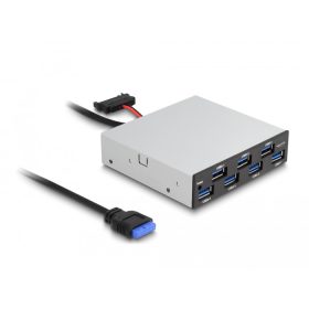   Delock 3.5  USB 5 Gbps első panel 7 x USB A-típusú (DL-64207)