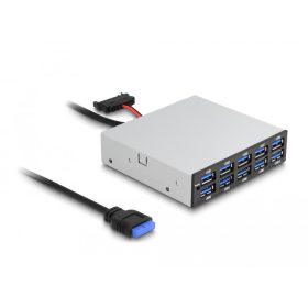   Delock 3.5  USB 5 Gbps első panel 10 x USB A-típusú (DL-64208)