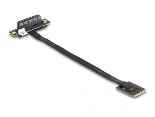 Delock M.2 kulcs A+E - PCIe x4 NVMe adapter hajlított 20 cm hosszú kábellel