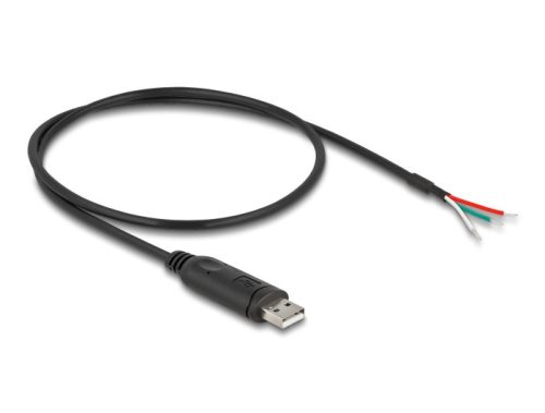 Delock Adapter kábel A-típusú USB 2.0 - soros RS-485 3 nyílt vezetékvéggel 0,5 m