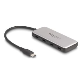   Delock USB 10 Gbps USB Type-C  Hub 4 x USB Type-C  anyával és PD 85 Watt (DL-64261)