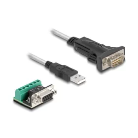   Delock USB 2.0 A-típusú adapter   1 x soros RS-422/485 apa 6 tűs terminal blockkal 5 V 0,5 m (DL-64267)