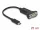 Delock USB Type-C  adapter 1 x soros RS-232 D-Sub 9 tűs dugóhoz 25 cm-es anyákkal (DL-64307)