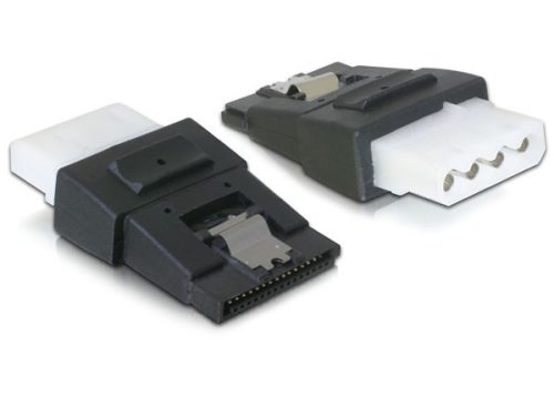 Delock Adapter Power 4tűs Molex female > SATA power 15tűs male rögzítővel
