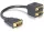 Delock adapter DVI25 apa > 2x DVI25 anya (DL-65051)