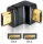 Delock adapter HDMI apa > HDMI apa 90  le (DL-65073)