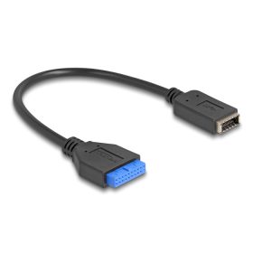   Delock USB 5 Gbps kábel tűfejes anya   belső E-típusú A kulcsos anya USB csatlakozókkal 25 cm (DL-65100)