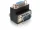 Delock adapter VGA apa/anya csatlakozó jobbra szögben (DL-65171)