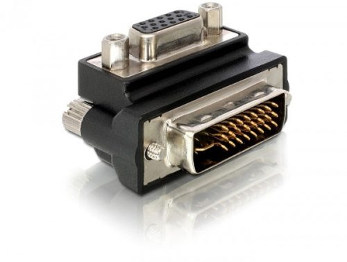 Delock adapter VGA-anya > DVI 29 tűs apa 90 -os derékszögű