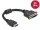 Delock Adapter HDMI csatlakozó - DVI 24+5 aljzat 4K 30 Hz, 20 cm (DL-65206)
