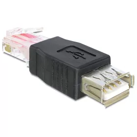   Delock Adapter USB-A female > RJ45 male, fekete (DL-65234)