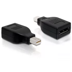   Delock Adapter Displayport mini male > Displayport female, fekete (DL-65238)