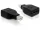 Delock Adapter Displayport mini male > Displayport female, fekete (DL-65238)