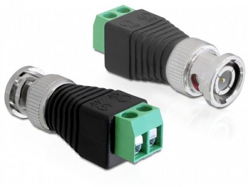Delock adapter, BNC > Terminal Block, 2 pin