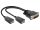 Delock DMS-59 apa > 2 x DP anya adapter, 25 cm