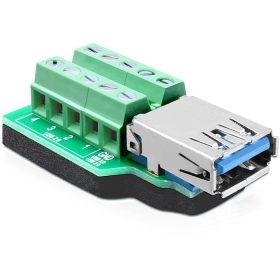   Delock adapter, USB 3.0-A anya > terminal Block 10 pin (DL-65370)