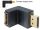 Delock Displayport apa > Displayport anya adapter, lefelé forgatott