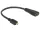 Delock nagy sebességű HDMI kábel Ethernettel - micro D apa > A anya (DL-65391)