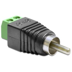   Delock Adapter RCA apa > Terminál Blokk 2 érintkezővel (DL-65417)