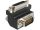Delock DVI 24+5 pin anya > VGA 15 pin apa adapter, 90  forgatott