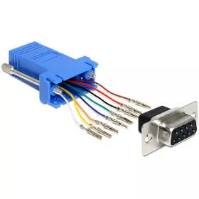   Delock adapter Sub-D 9 Pin anya > RJ45 anya, szerelő készlet (DL-65430)