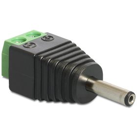   Delock adapter DC 1.3 x 3.5 mm apa > Terminal Block 2 pin (DL-65434)