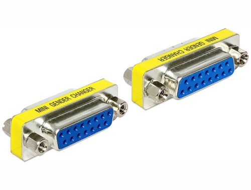 Delock Sub-D 15 pin anya > anya nemváltó adapter