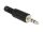 Delock sztereó csatlakozódugasz 3.5 mm sztereó, hajlítás-védelemmel,fekete (DL-65534)