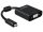 Delock Adapter HDMI Micro-D dugó > VGA hüvely audióval fekete