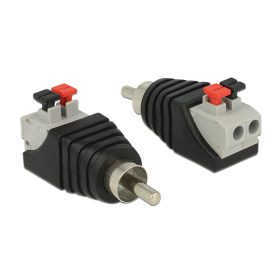   Delock Adapter RCA dugó - 2 pol. nyomógombos sorkapocs (DL-65566)